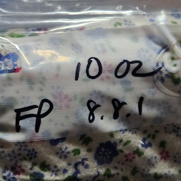 Free People Soft Cream Floral Tunic Top S Cottagecore Peplum Boho Chic Romantic - Picture 11 of 11